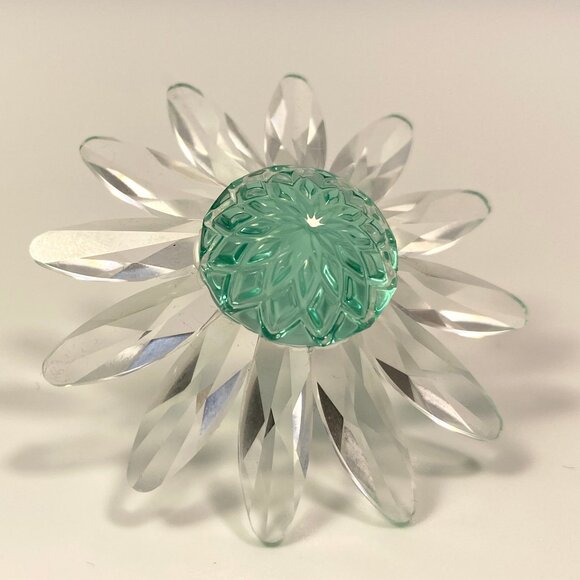 Swarovski Crystal SCS Green Daisy Flower Figurine, Box - Picture 3 of 11